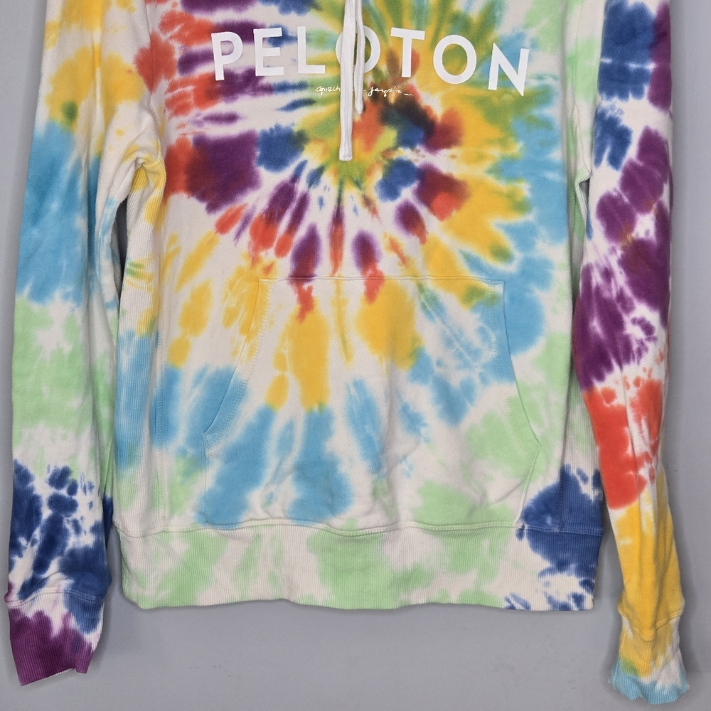 Spiritual Gangster Peloton Tie Dye Hoodie Sweater size Small Unisex 100% cotton - Picture 5 of 10